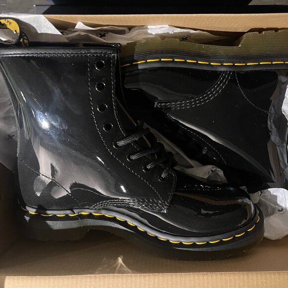 DR. MARTENS Black 1460 Boots - Picture 2 of 2